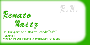 renato maitz business card